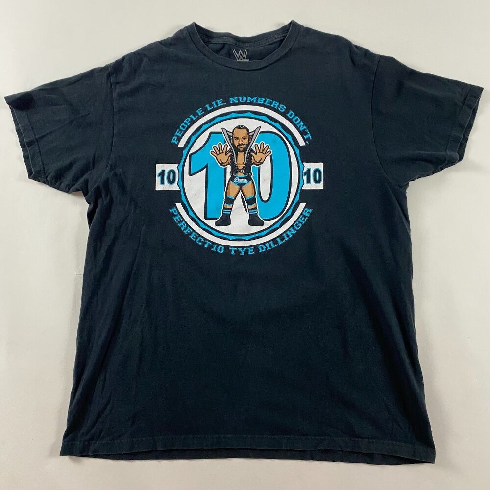 WWE Tye Dillinger Perfect 10 T Shirt Men's XL Wrestling